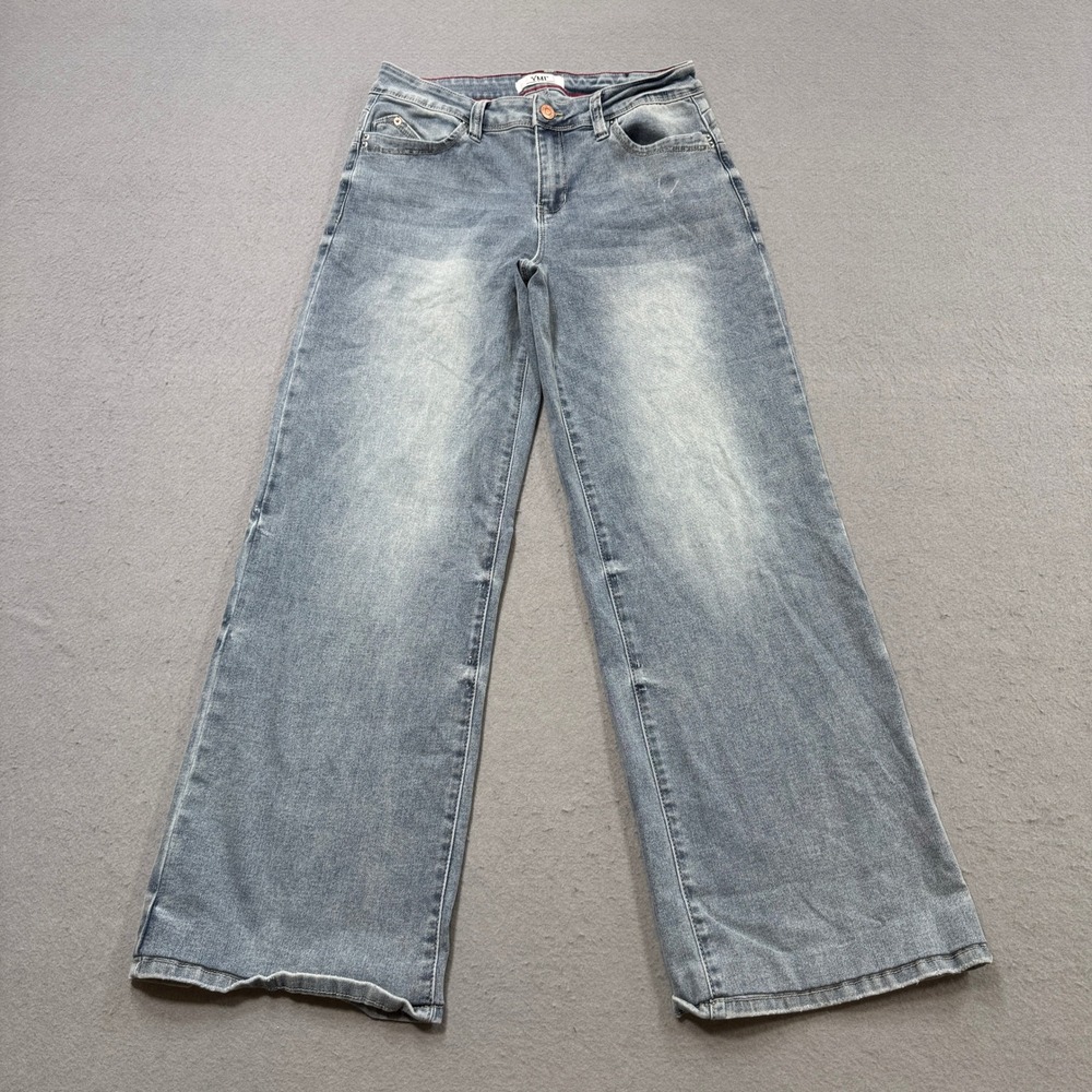 YMI Baggy Jeans Women's 11/30 Blue Denim Light Wash High Rise Wide Leg Retro Y2K